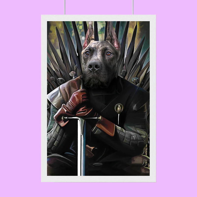Pet of the King GOT Portrait - Custom Pet Portrait